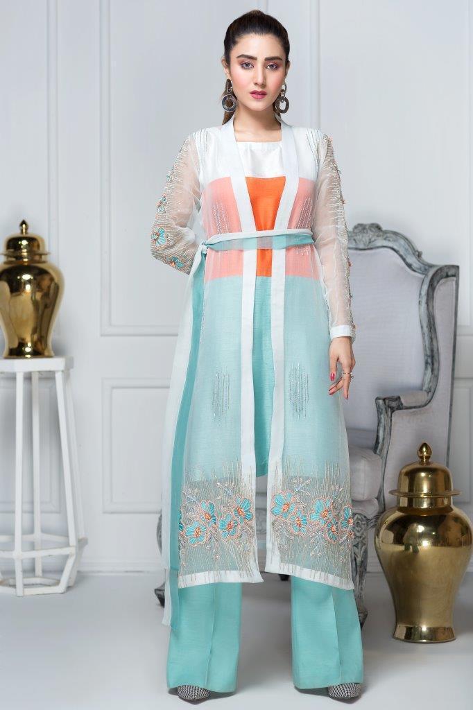 Hana | Eclectic Ready to Wear | Aqua Marine - Official Hana stockist in UK - Sakeena London