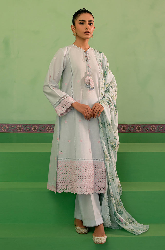 Cross Stitch | Mahiri Embroidered Lawn 24 | AQUA PEARL - Official Cross Stitch stockist in UK - Sakeena London