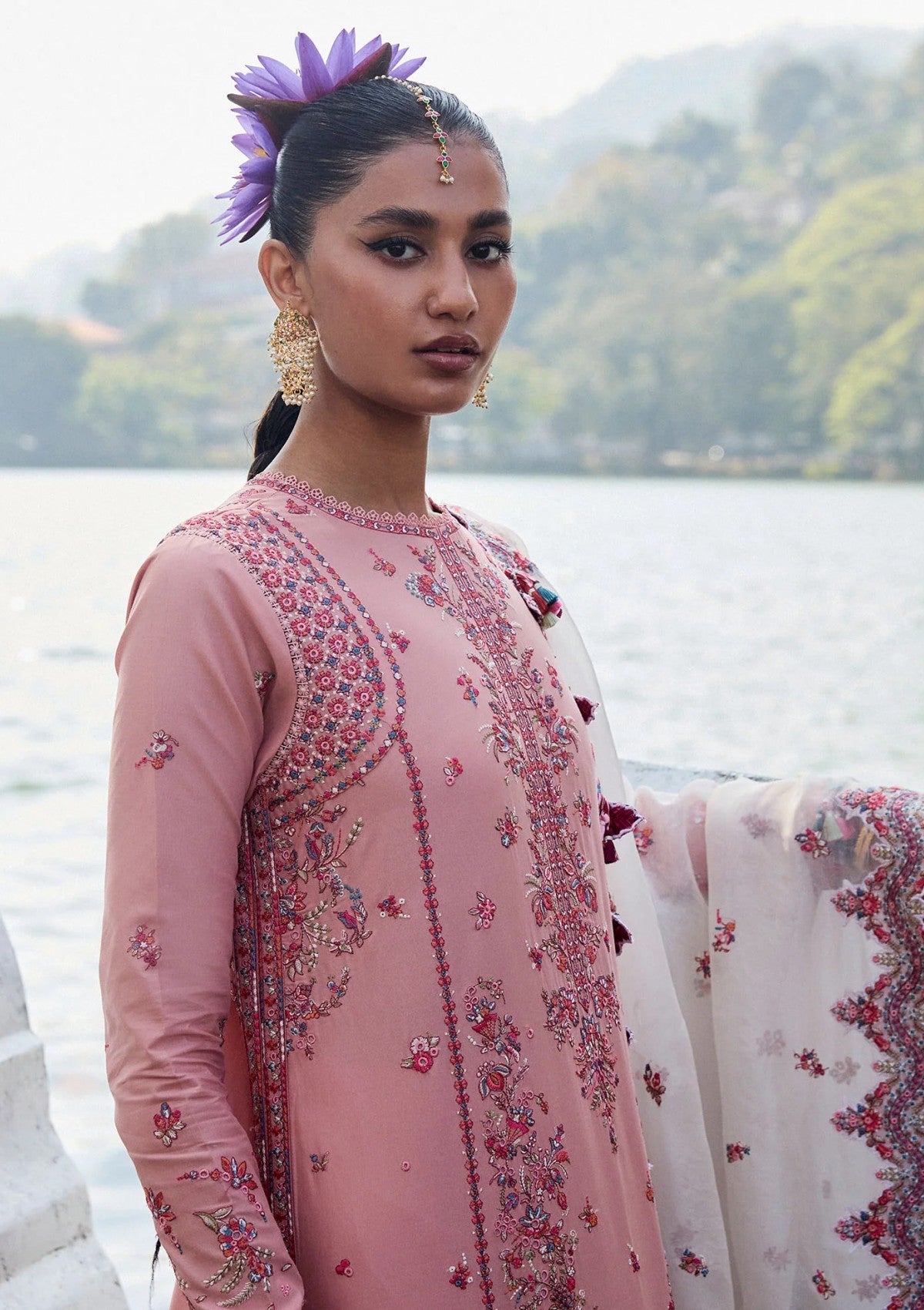 Lawn - Hussain Rehar - Luxury Lawn 25 - Peaar