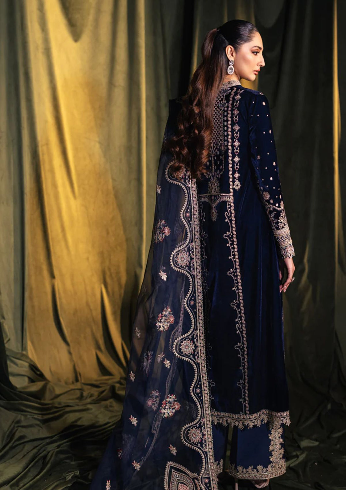 Winter Collection - Qalamkar - Velvet Edit - QV24#05 - DALIA