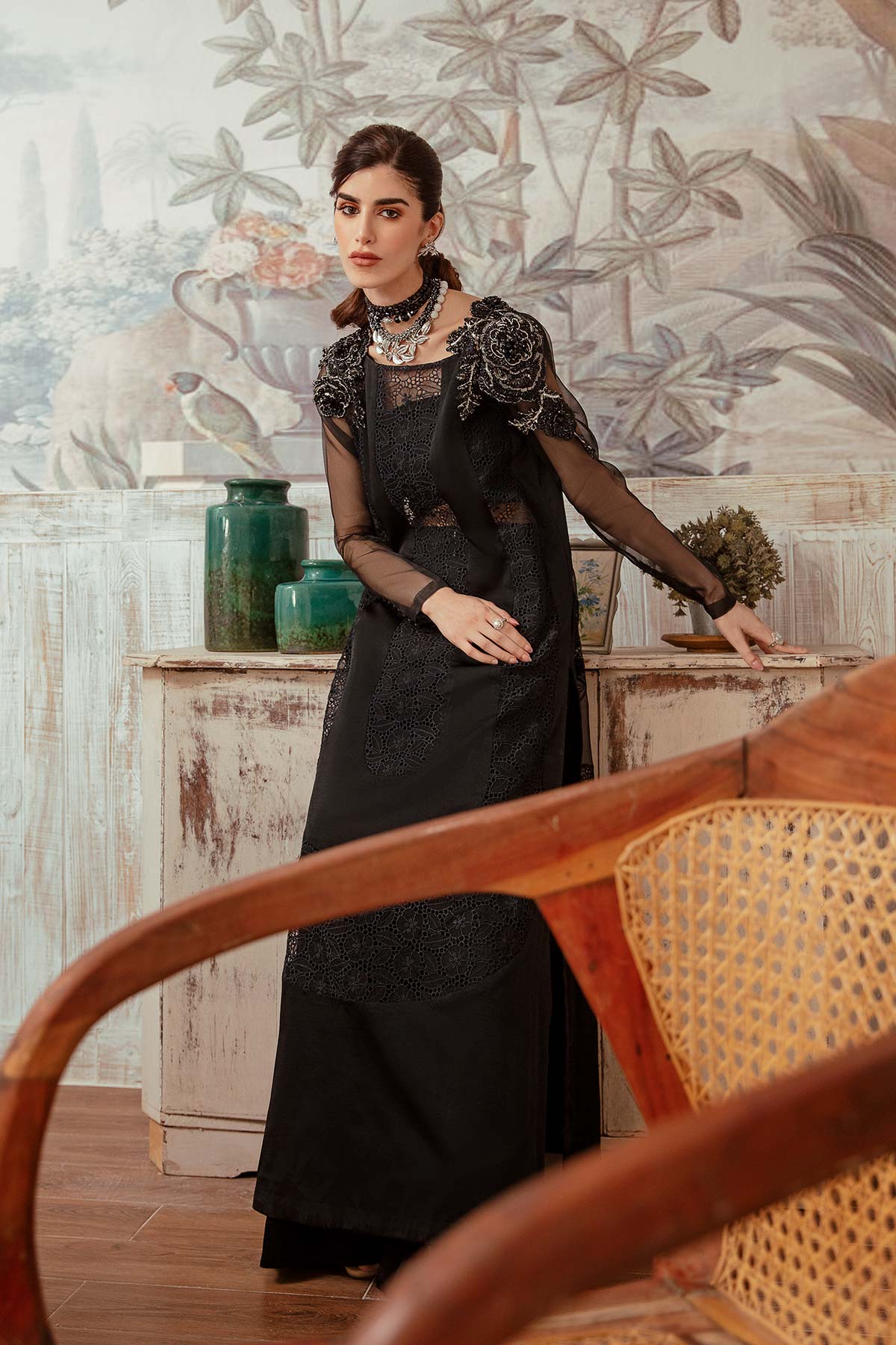 Mina Kashif | Ala Mode Luxury Formals 23 | Eva - Official Mina Kashif stockist in UK - Sakeena London