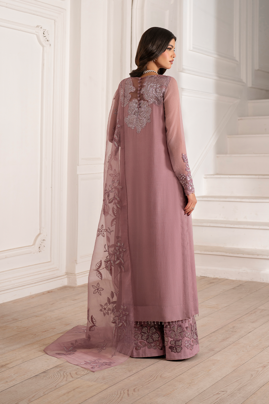 Iznik I Festive Formal I UE-418 Embroidered Chiffon - Official Iznik stockist in UK - Sakeena London