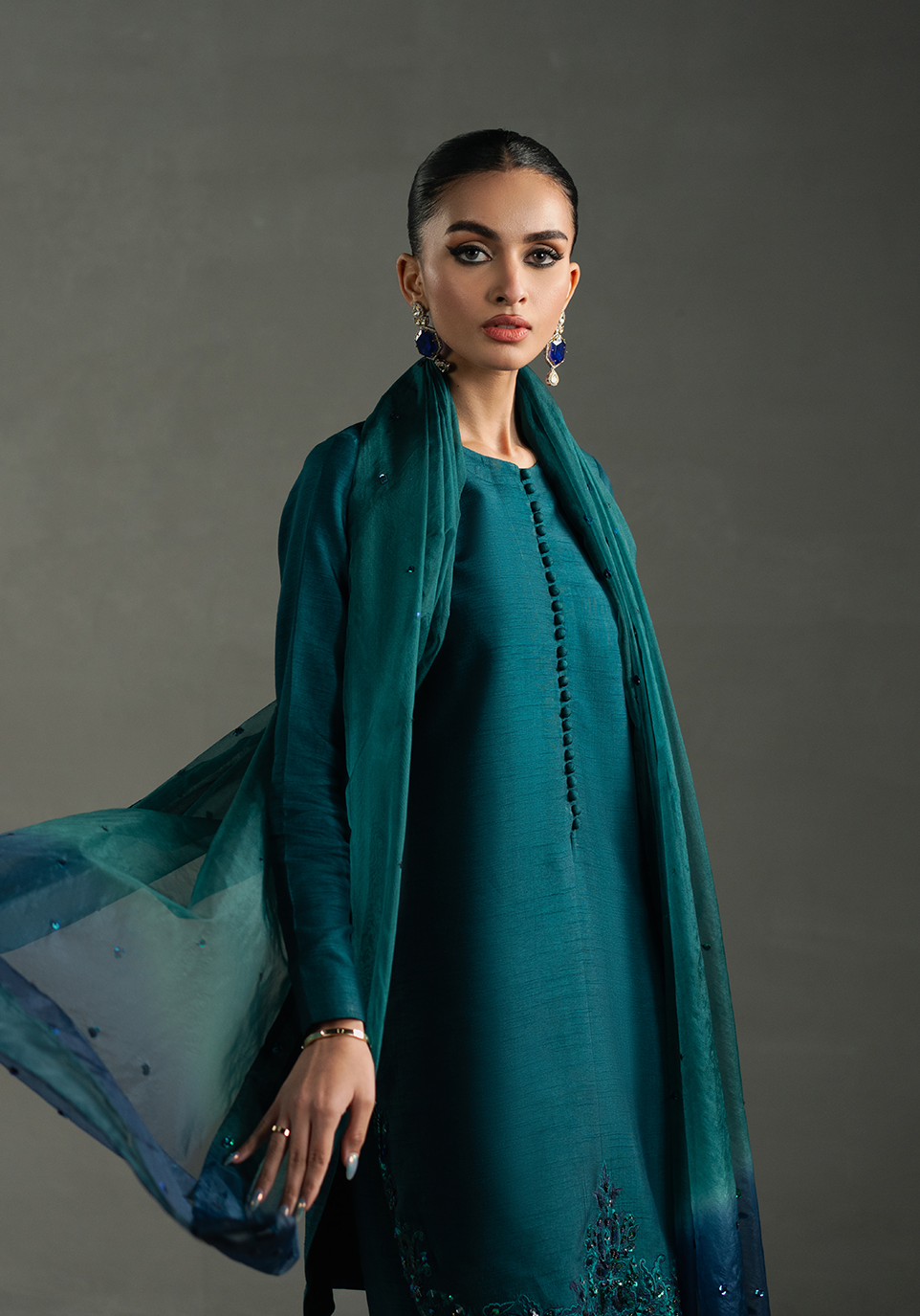 Zarqash | Silk Edit | ZQS 015 ELOISE - Official Zarqash stockist in UK - Sakeena London
