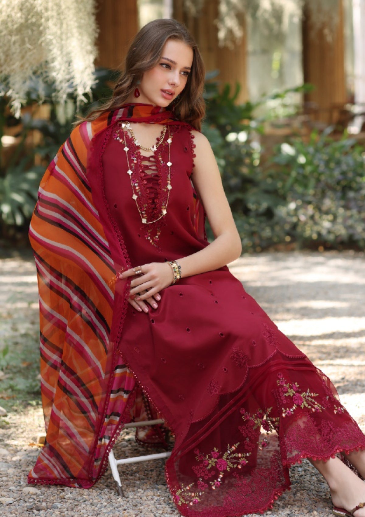 Lawn - Noor by Saadia Asad - Eid Luxe - Printedkari 25 - D#3-B