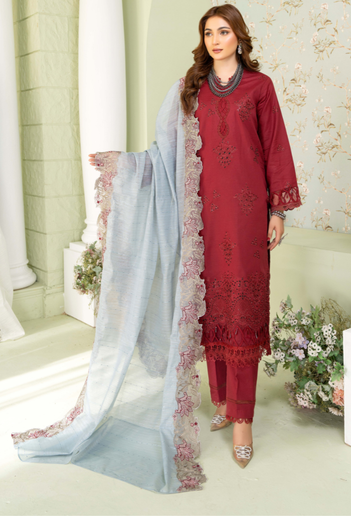 Humdum | Baad e Baharan Lawn | Baad e Baharan - D08 - Official HumDum stockist in UK - Sakeena London