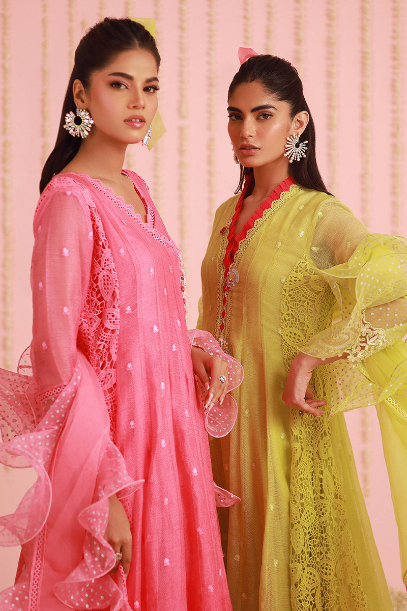 Chic Ophicial | Ruffles Collection | Pear Green Kalidar - Official Chic Ophicial stockist in UK - Sakeena London