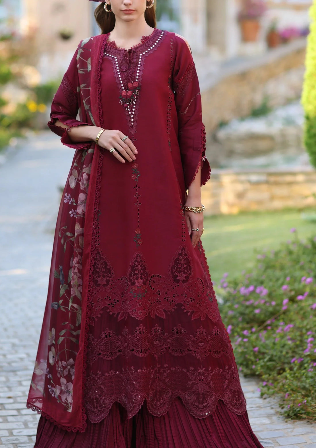 Lawn - Noor by Saadia Asad - Luxe Chikankari - NL25#06 A