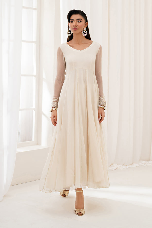 Baroque | Luxury Pret 25 | EMBROIDERED CHIFFON PR-1098 - Official Baroque stockist in UK - Sakeena London