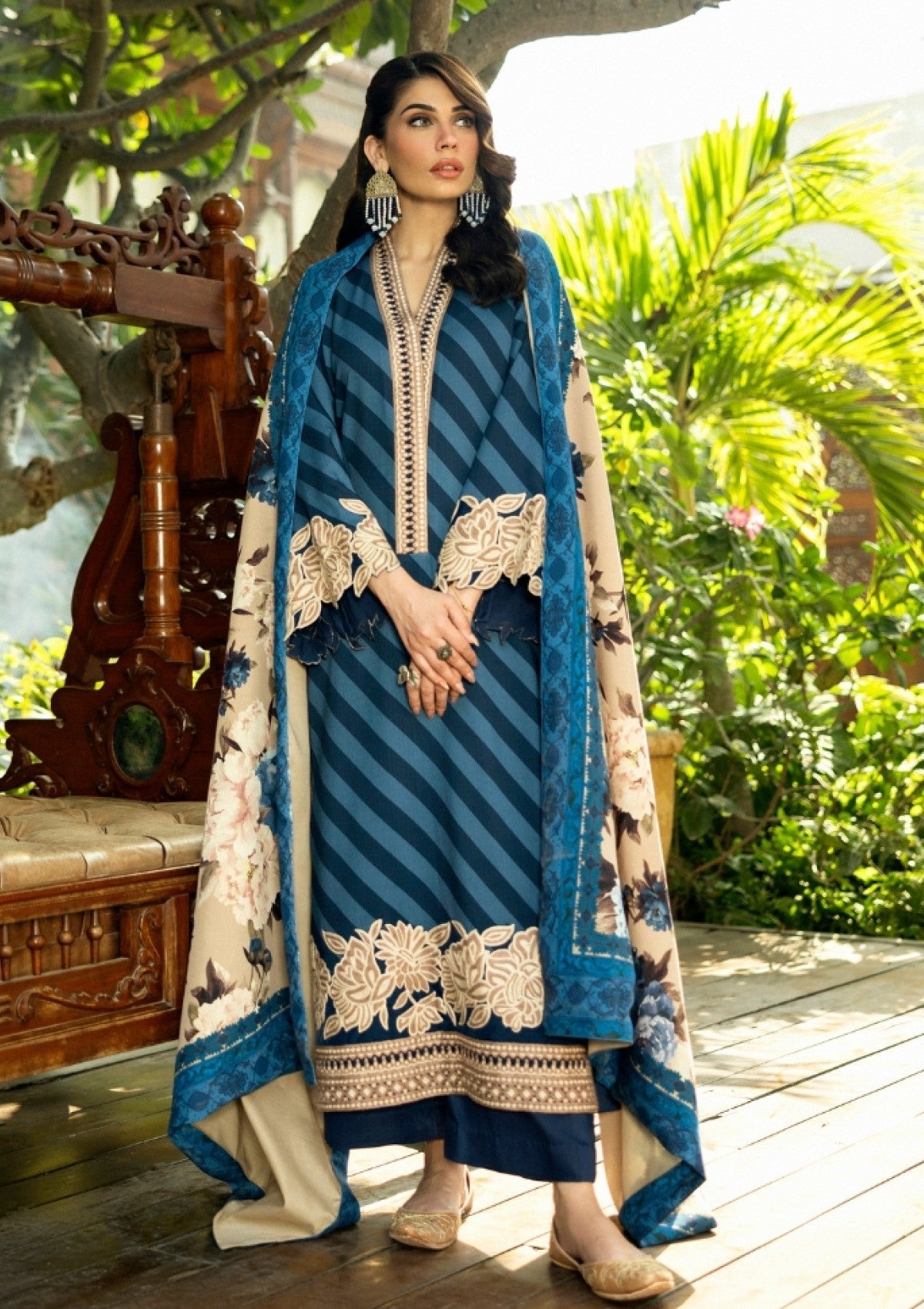 Winter Collection - Zainab Chottani - Winter Shawls 24 - ZC#01 - Alayna