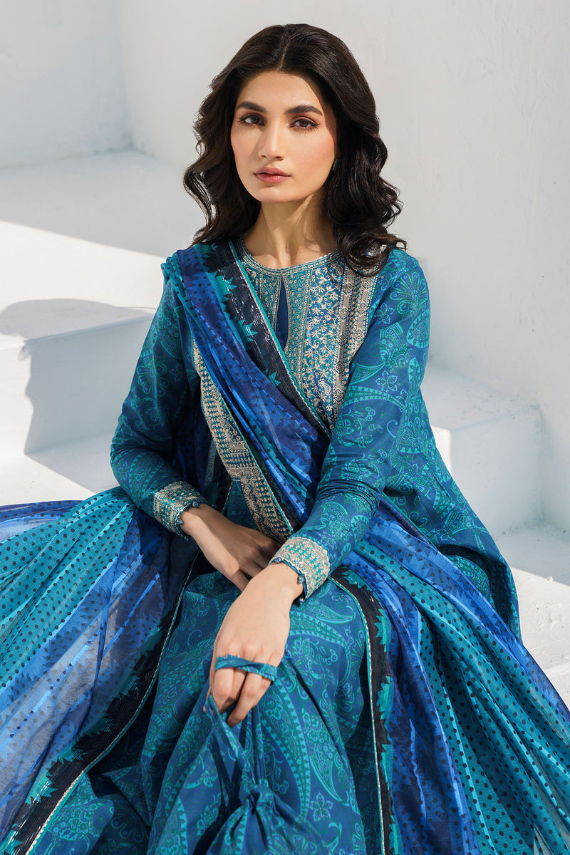 Jazmin | Summer Lawn 25 | USE-9017 - Official Jazmin stockist in UK - Sakeena London