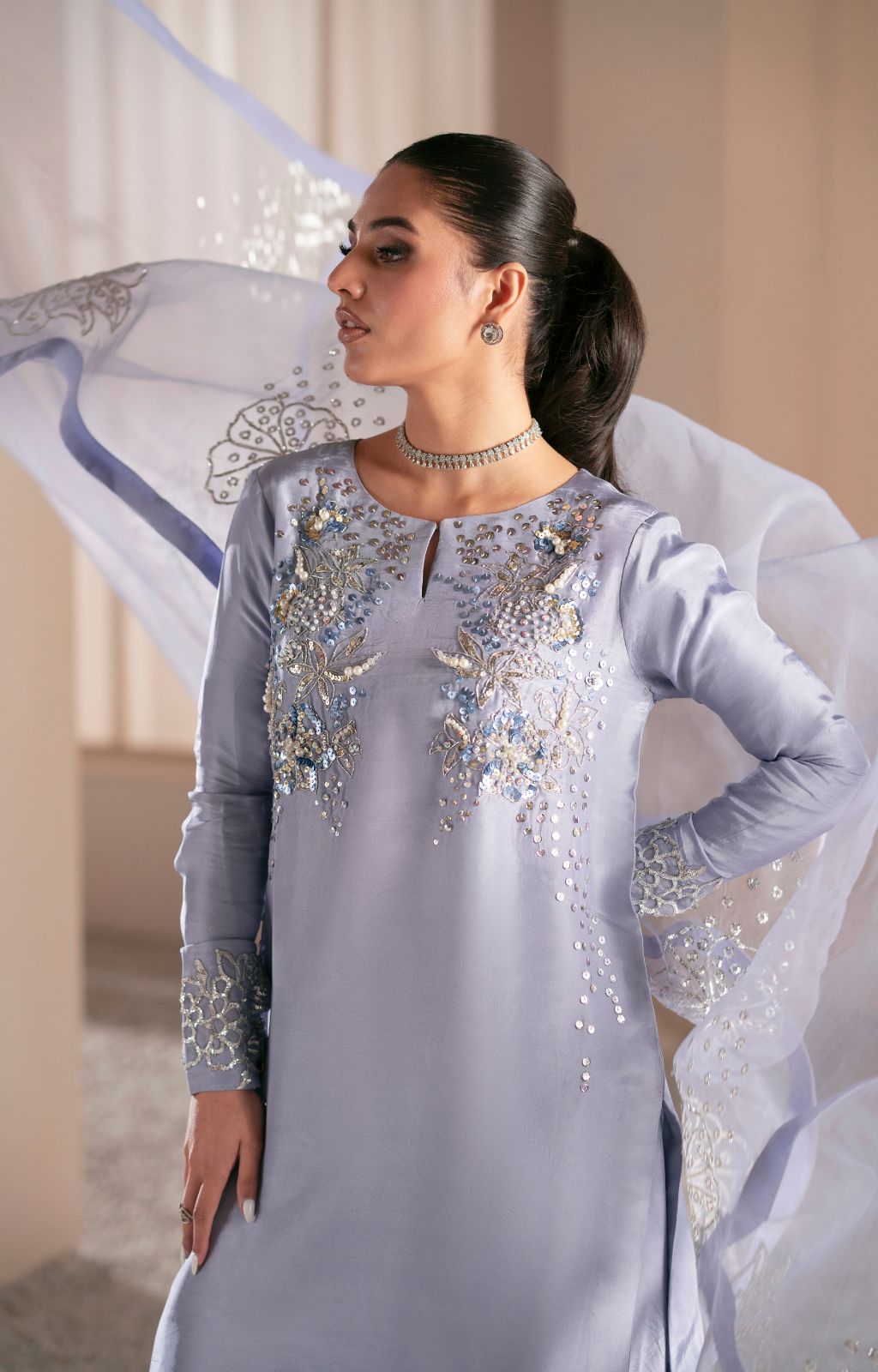 Ajr Couture | Symphony Luxe Festive 25 | Crimson - Official AJR Couture stockist in UK - Sakeena London