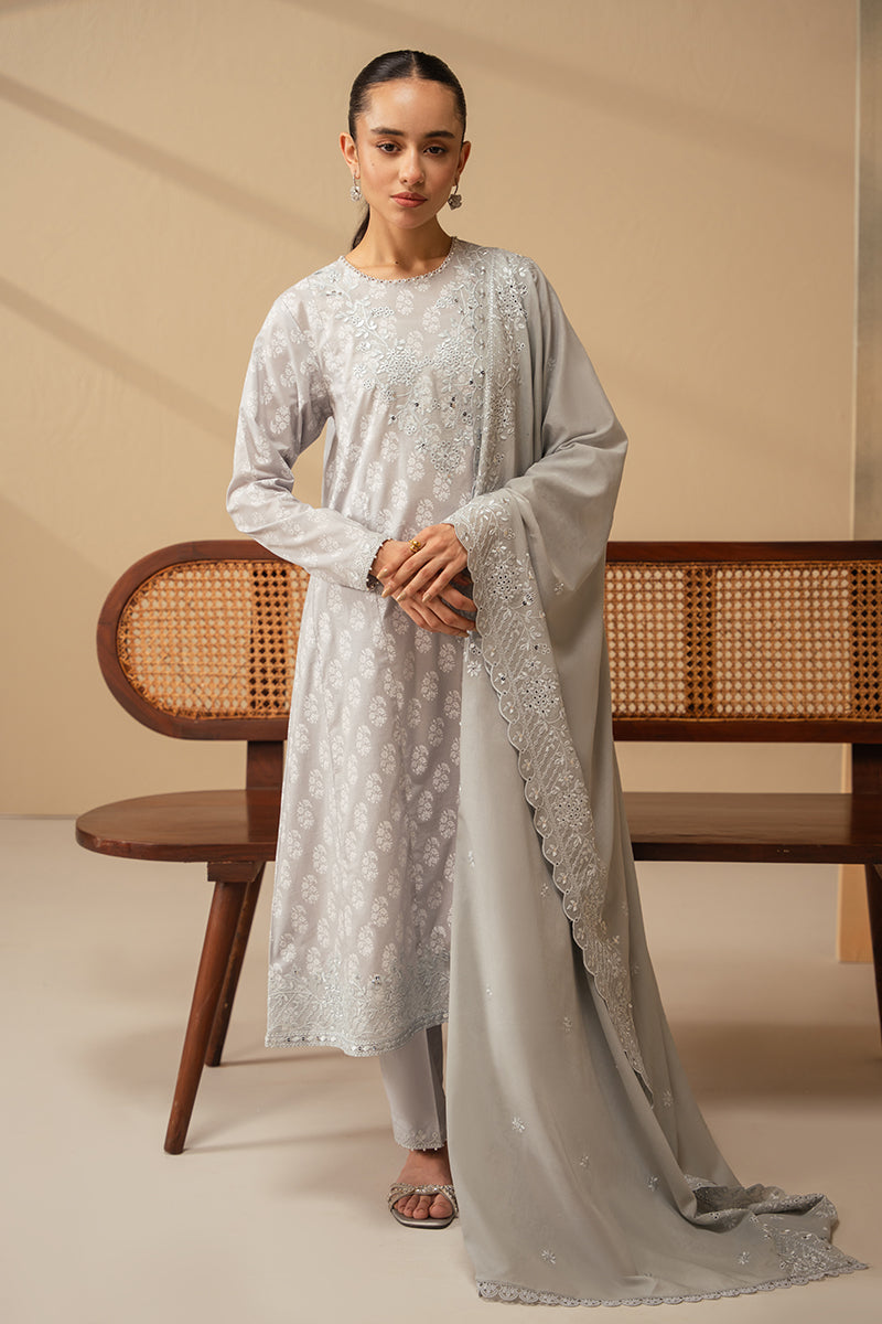 Cross Stitch | Mahiri Embroidered Lawn 24 | PEARL BLUE - Official Cross Stitch stockist in UK - Sakeena London