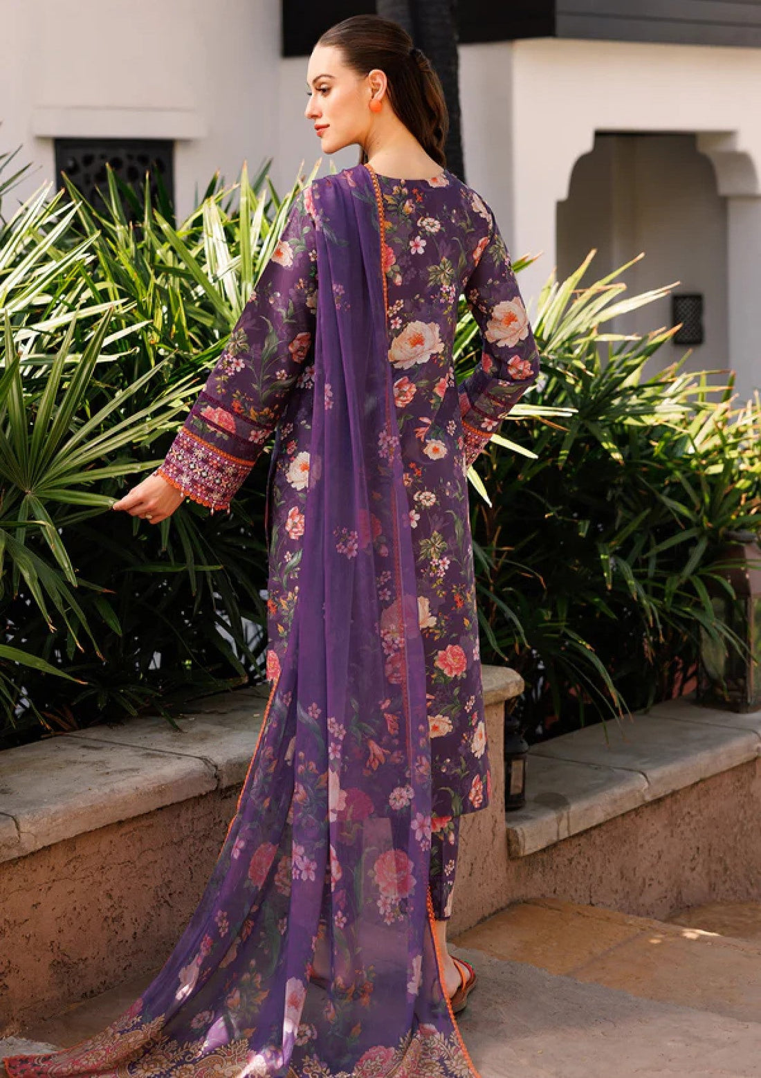 Lawn - Farasha - Aurea - Eid Summer 25 - Majestic Purple
