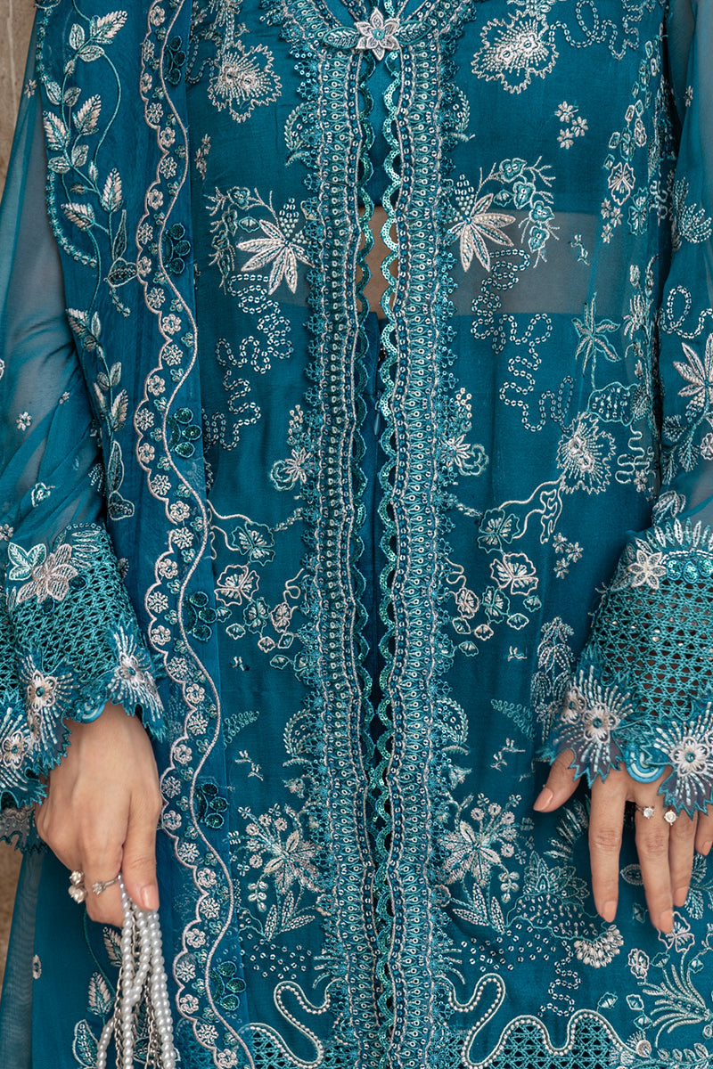Qalamkar | Chiffon Edit | WC-04 NESSA - Official Qalamkar stockist in UK - Sakeena London