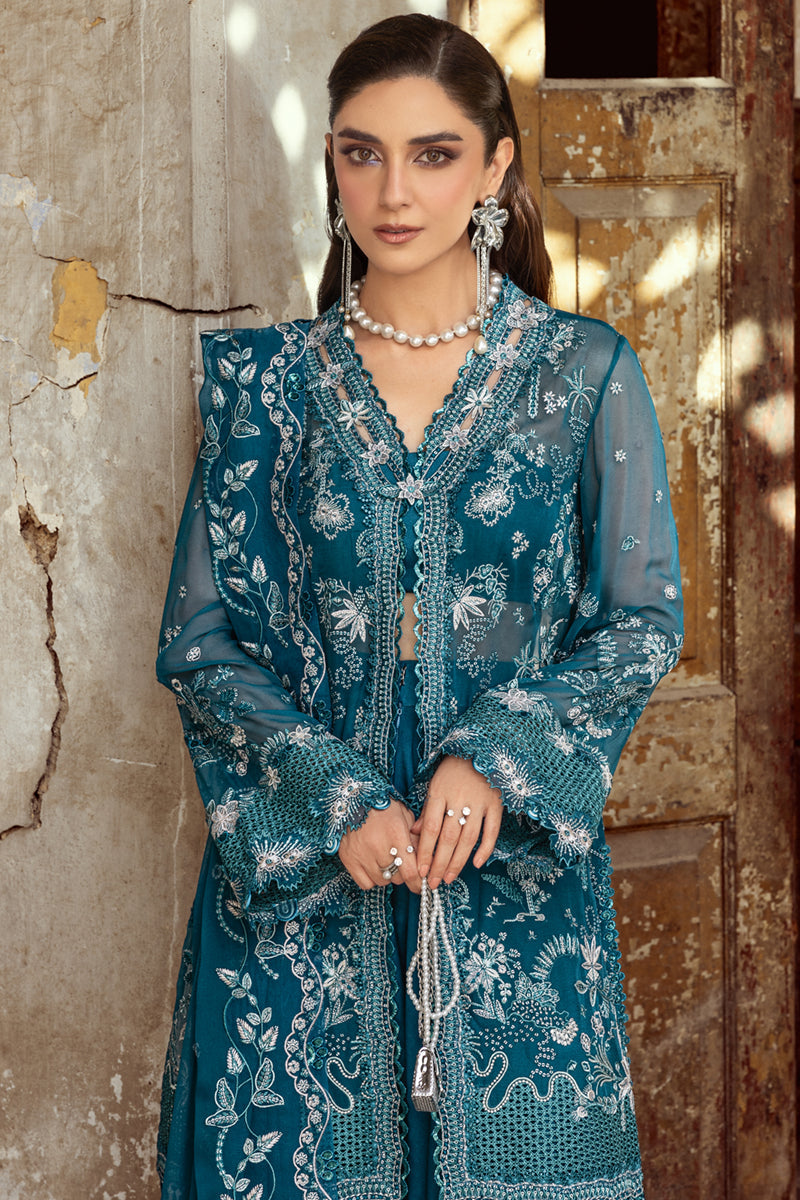Qalamkar | Chiffon Edit | WC-04 NESSA - Official Qalamkar stockist in UK - Sakeena London