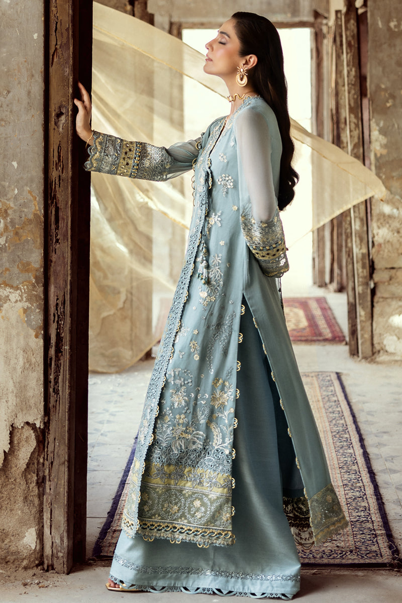 Qalamkar | Chiffon Edit | WC-08 VEVIN - Official Qalamkar stockist in UK - Sakeena London