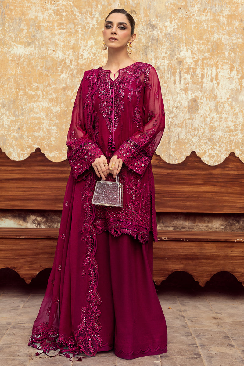 Qalamkar | Chiffon Edit | WC-02 SIOFE - Official Qalamkar stockist in UK - Sakeena London