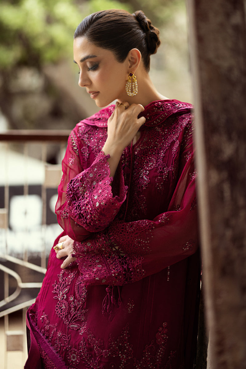 Qalamkar | Chiffon Edit | WC-02 SIOFE - Official Qalamkar stockist in UK - Sakeena London