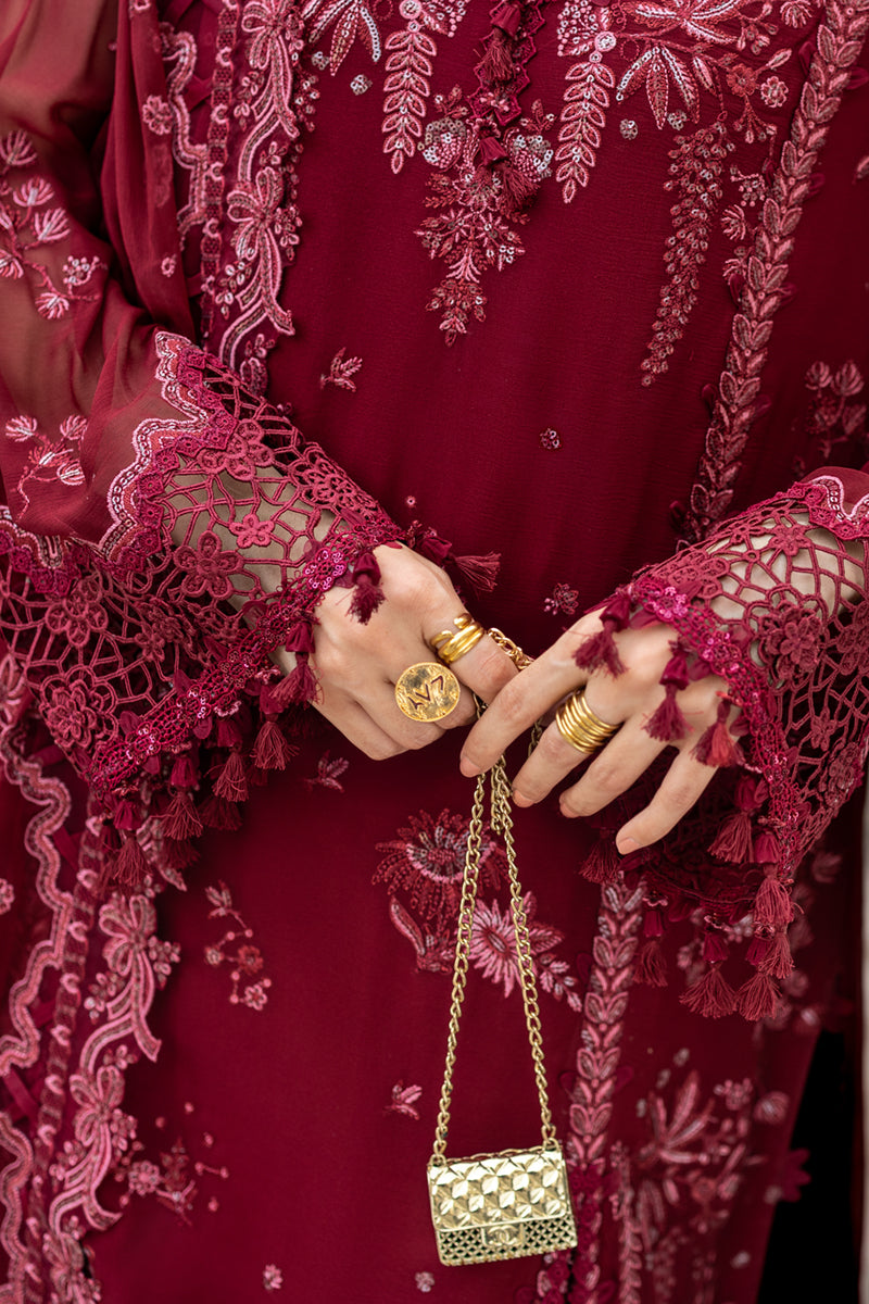 Qalamkar | Chiffon Edit | WC-06 JAYNE - Official Qalamkar stockist in UK - Sakeena London