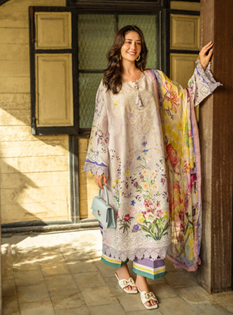 Roheenaz | Ethereal Bloom Lawn 25 | Liora - Official Roheenaz stockist in UK - Sakeena London
