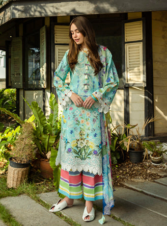 Roheenaz | Ethereal Bloom Lawn 25 | Maristela - Official Roheenaz stockist in UK - Sakeena London
