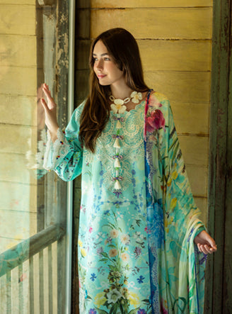 Roheenaz | Ethereal Bloom Lawn 25 | Maristela - Official Roheenaz stockist in UK - Sakeena London