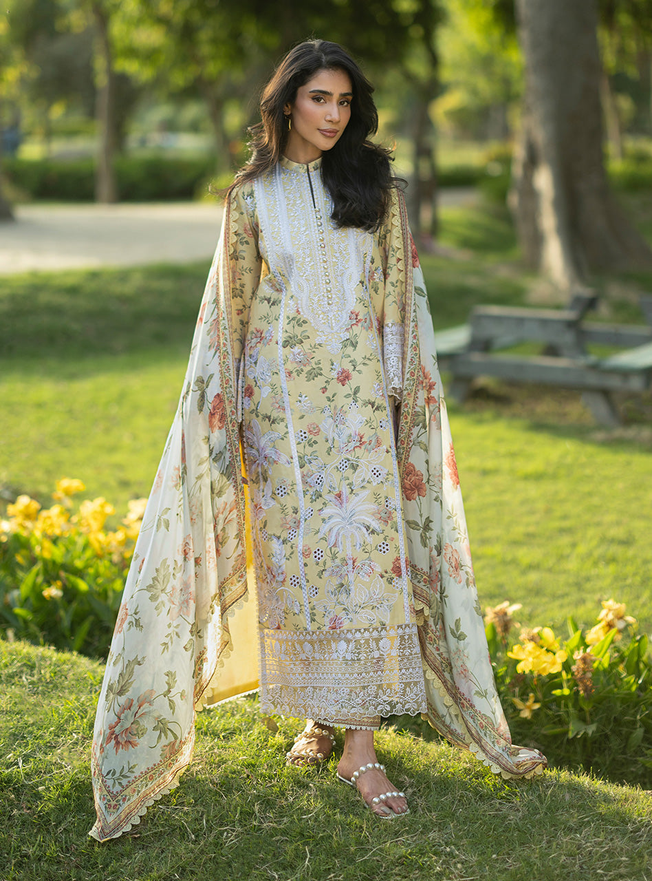 Zainab Chottani | Luxe Lawn 26 | Dune - 12