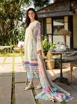 Roheenaz | Ethereal Bloom Lawn 25 | Velora - Official Roheenaz stockist in UK - Sakeena London