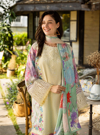 Roheenaz | Ethereal Bloom Lawn 25 | Velora - Official Roheenaz stockist in UK - Sakeena London