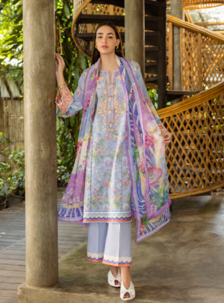 Roheenaz | Ethereal Bloom Lawn 25 |Florien - Official Roheenaz stockist in UK - Sakeena London