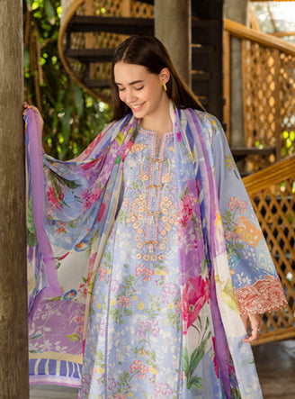 Roheenaz | Ethereal Bloom Lawn 25 |Florien - Official Roheenaz stockist in UK - Sakeena London