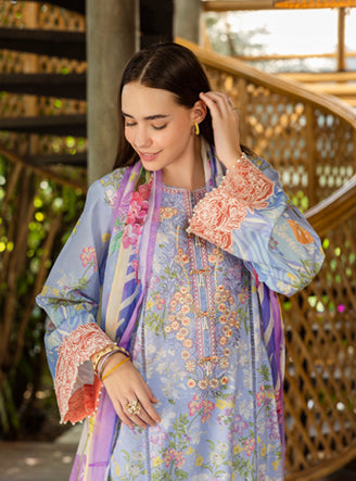 Roheenaz | Ethereal Bloom Lawn 25 |Florien - Official Roheenaz stockist in UK - Sakeena London