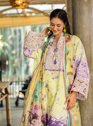 Roheenaz | Ethereal Bloom Lawn 25 | Elysse - Official Roheenaz stockist in UK - Sakeena London