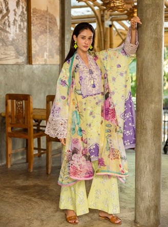 Roheenaz | Ethereal Bloom Lawn 25 | Elysse - Official Roheenaz stockist in UK - Sakeena London