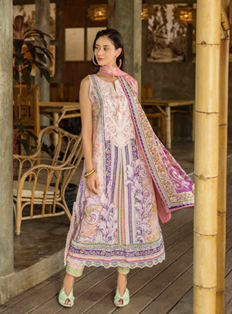 Roheenaz | Ethereal Bloom Lawn 25 | Eloria - Official Roheenaz stockist in UK - Sakeena London