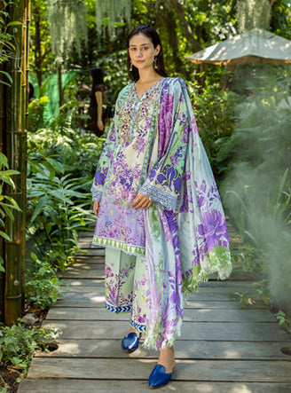 Roheenaz | Ethereal Bloom Lawn 25 | Florisse - Official Roheenaz stockist in UK - Sakeena London