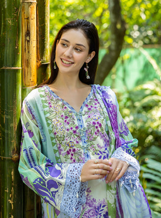 Roheenaz | Ethereal Bloom Lawn 25 | Florisse - Official Roheenaz stockist in UK - Sakeena London