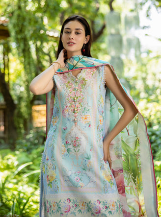 Roheenaz | Ethereal Bloom Lawn 25 | Mistelle - Official Roheenaz stockist in UK - Sakeena London