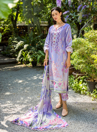 Roheenaz | Ethereal Bloom Lawn 25 | Meliora - Official Roheenaz stockist in UK - Sakeena London