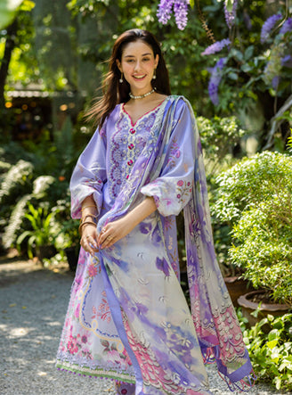 Roheenaz | Ethereal Bloom Lawn 25 | Meliora - Official Roheenaz stockist in UK - Sakeena London