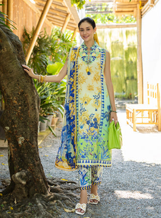 Roheenaz | Ethereal Bloom Lawn 25 | Celora - Official Roheenaz stockist in UK - Sakeena London