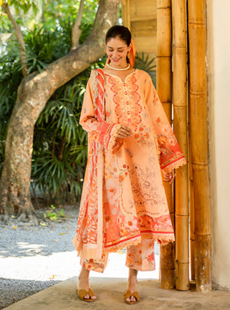 Roheenaz | Ethereal Bloom Lawn 25 | Zaria - Official Roheenaz stockist in UK - Sakeena London