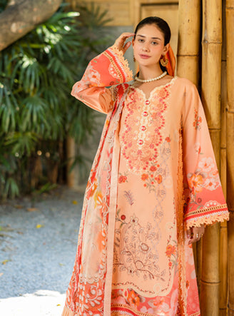 Roheenaz | Ethereal Bloom Lawn 25 | Zaria - Official Roheenaz stockist in UK - Sakeena London