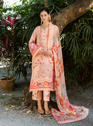 Roheenaz | Ethereal Bloom Lawn 25 | Zaria - Official Roheenaz stockist in UK - Sakeena London