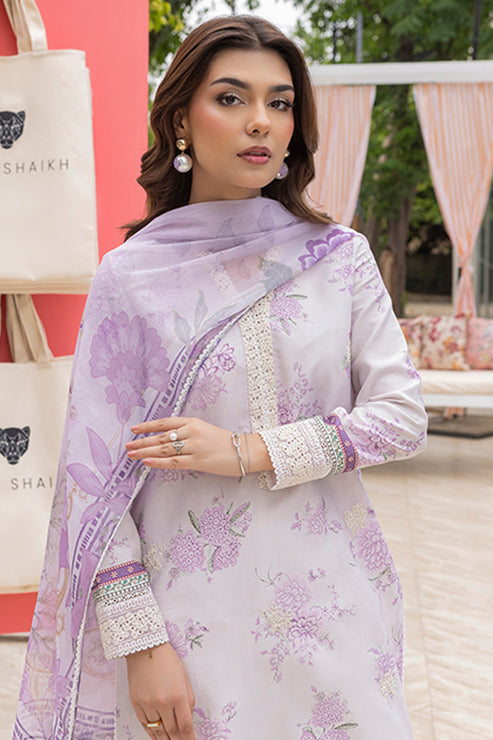 Saad Shaikh | Lawn 25 | Lilac Haze - Official Saad Shaikh stockist in UK - Sakeena London