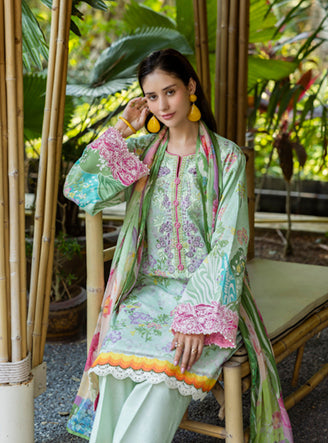 Roheenaz | Ethereal Bloom Lawn 25 | Ivara - Official Roheenaz stockist in UK - Sakeena London
