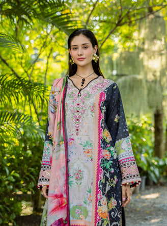 Roheenaz | Ethereal Bloom Lawn 25 | Nymeria - Official Roheenaz stockist in UK - Sakeena London