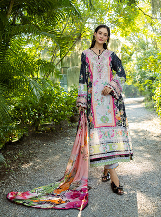 Roheenaz | Ethereal Bloom Lawn 25 | Nymeria - Official Roheenaz stockist in UK - Sakeena London