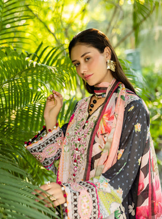 Roheenaz | Ethereal Bloom Lawn 25 | Nymeria - Official Roheenaz stockist in UK - Sakeena London