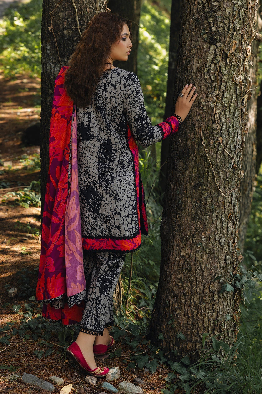 Charizma | Aniiq Embroidered Collection | STAPLE SHAWL ANW4-08 - Official Charizma stockist in UK - Sakeena London